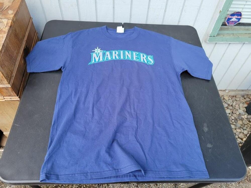 Seattle Mariners Shirt Mens Navy Blue MLB Baseball Richie Sexson 44 T-Shirt Tee
